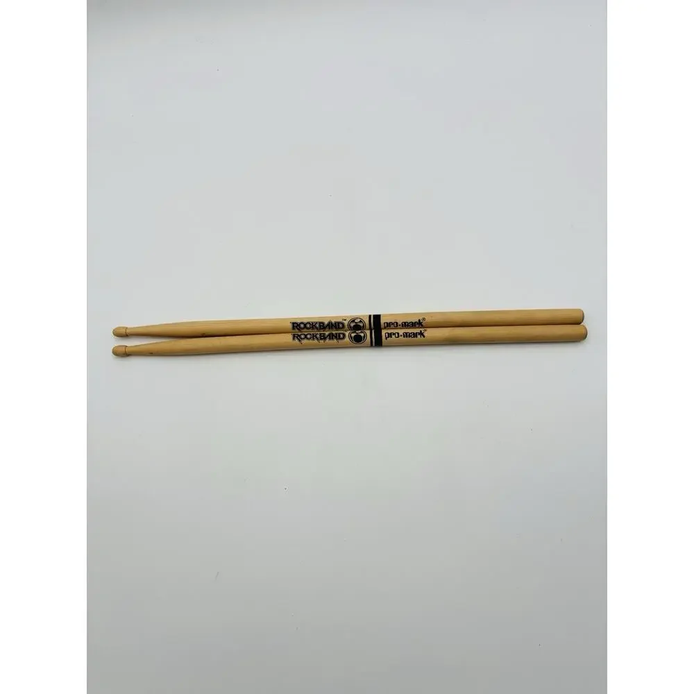 Set Of Rock Band Ludwig Replacement Wood Drum Sticks Xbox Nintendo Wii OEM VG